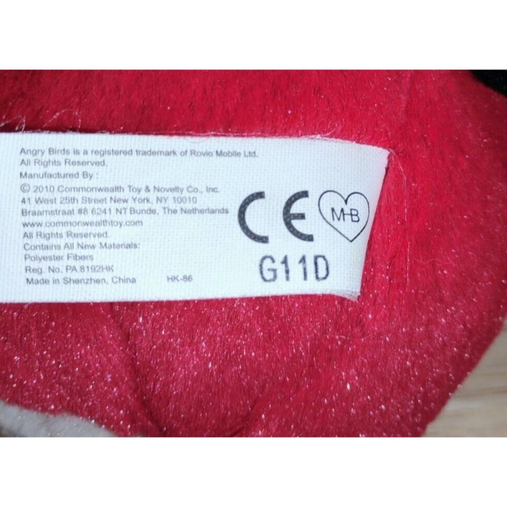 Angry Birds Red Plush Commonwealth 2010 Stuffed Animal 5" Cardinal - Picture 7 of 7